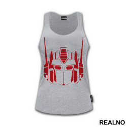 Optimus Prime - Red Stencil - Transformers - Majica