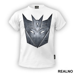 Decepticon Metallic Logo - Transformers - Majica