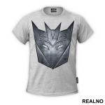 Decepticon Metallic Logo - Transformers - Majica
