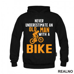 Never Underestimate An Old Man With A - Bickilovi - Bike - Duks Never Underestimate An Old Man With A - Bickilovi - Bike - Duks
