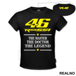 The Master - The Doctor - The Legend - Rossi - 46 - MotoGP - Sport - Majica