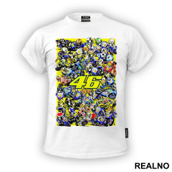 Lots Of Motors - Rossi - 46 - MotoGP - Sport - Majica