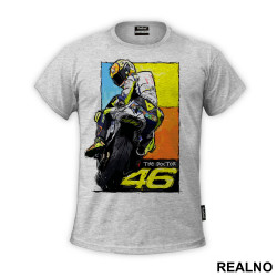 Drawing - Rossi - 46 - MotoGP - Sport - Majica