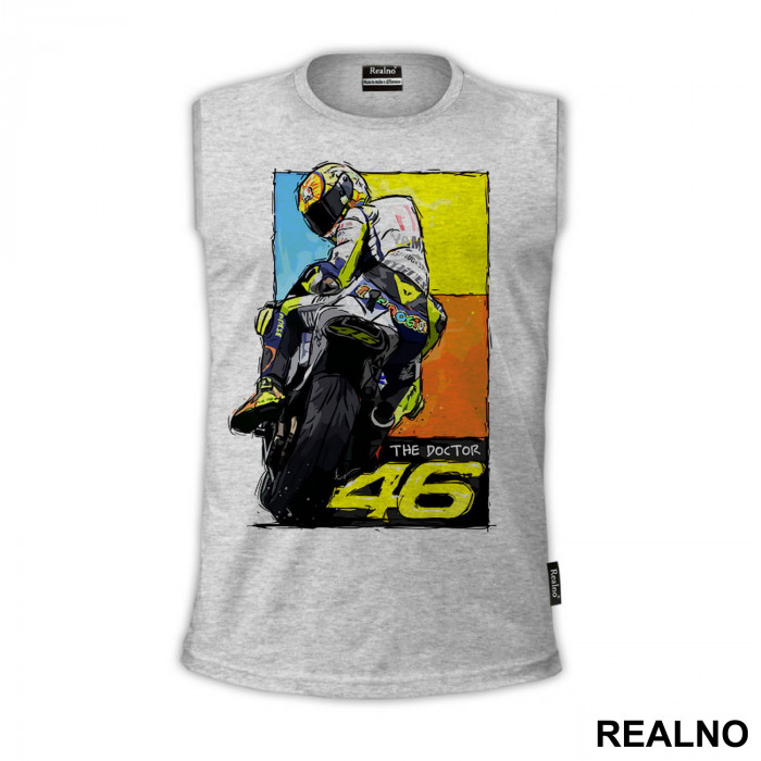 Drawing - Rossi - 46 - MotoGP - Sport - Majica