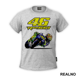 Sliding - Rossi - 46 - MotoGP - Sport - Majica