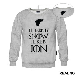 The Only Snow I Like Is Jon - House Stark - Black Dire Wolf - Game Of Thrones - GOT - Duks