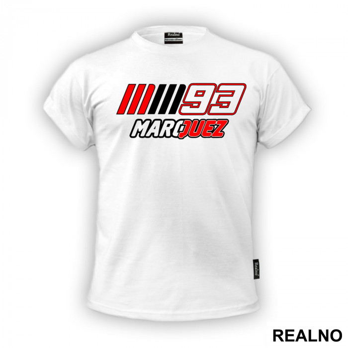 Red, White And Black - Marc Marquez - 93 - MotoGP - Sport - Majica