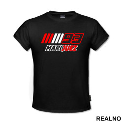 Red, White And Black - Marc Marquez - 93 - MotoGP - Sport - Majica