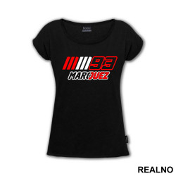 Red, White And Black - Marc Marquez - 93 - MotoGP - Sport - Majica