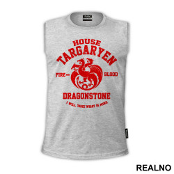 House Targaryen - Fire And Blood - Dragon Stone - I Will Take What Is Mine - Red - Game Of Thrones - GOT - Majica