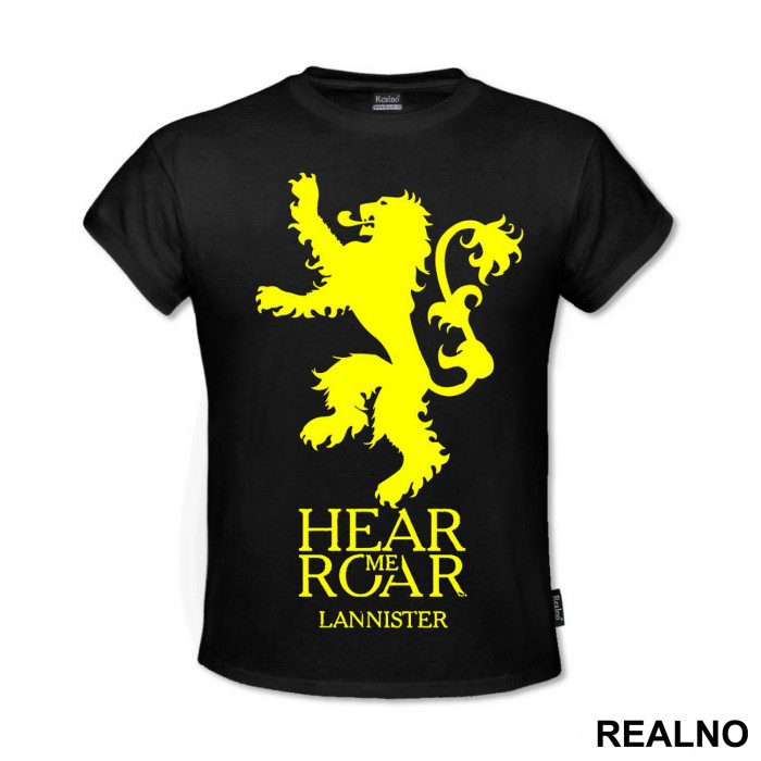 Hear Me Roar - House Lannister - Game Of Thrones - GOT - Majica