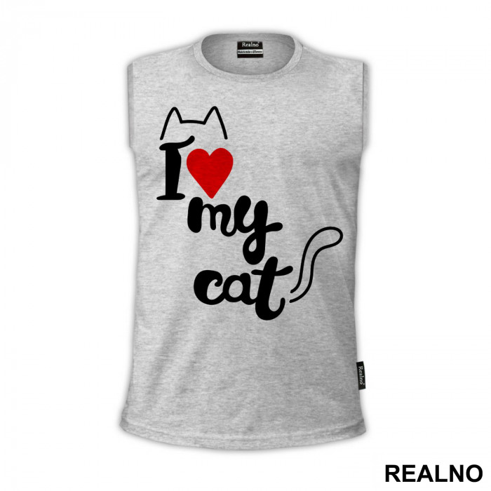 I Love My Cat - Mačke - Cat - Majica
