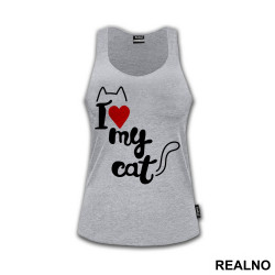 I Love My Cat - Mačke - Cat - Majica