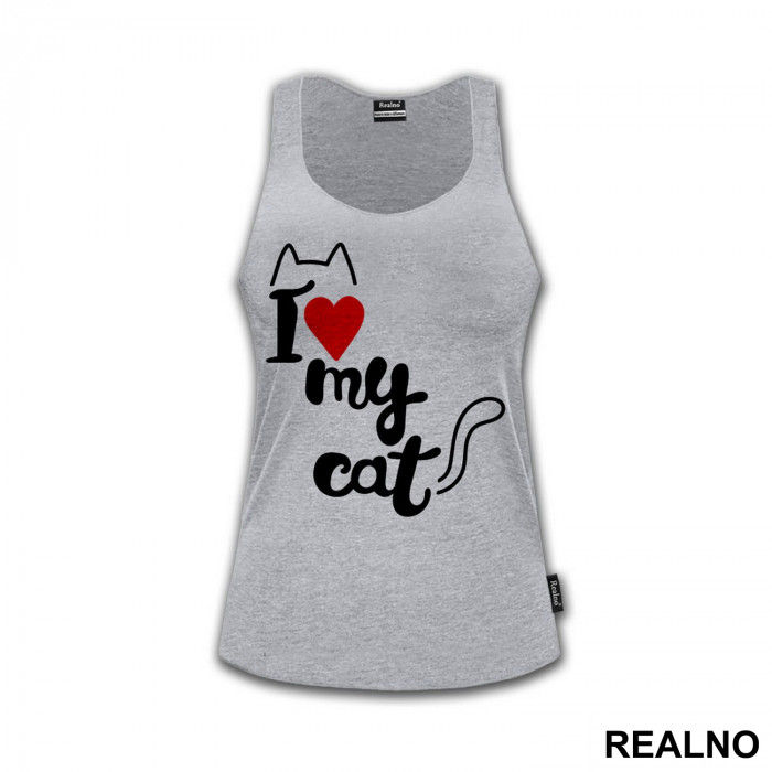 I Love My Cat - Mačke - Cat - Majica