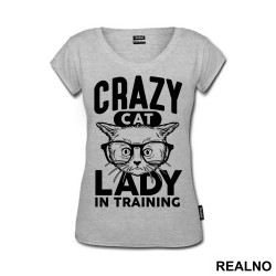 Crazy Cat Lady In Training - Mačke - Cat - Majica