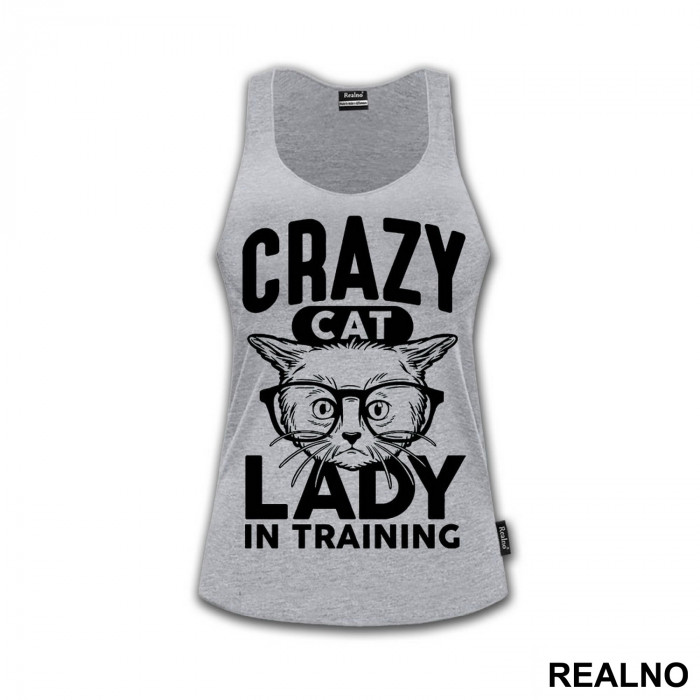 Crazy Cat Lady In Training - Mačke - Cat - Majica