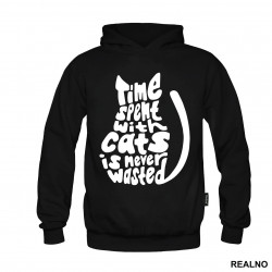 Time Spent With Cats Is Never Wasted - Mačke - Cat - Duks