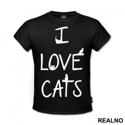 I Love Cats - Mačke - Cat - Majica