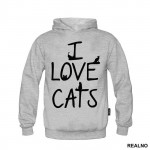 I Love Cats - Mačke - Cat - Duks