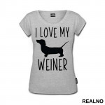 I Love My Weiner - Pas - Dog - Majica