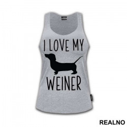 I Love My Weiner - Pas - Dog - Majica