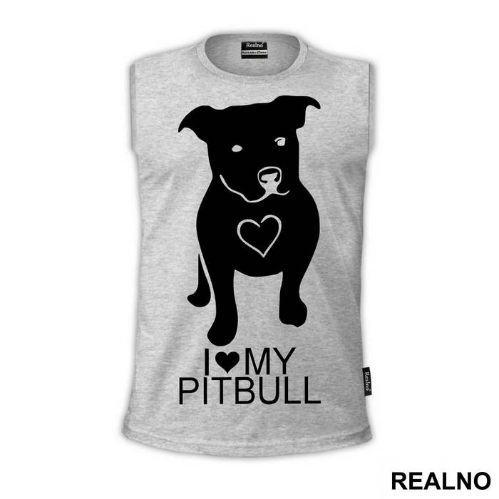 I Love My Pitbull - Pas - Dog - Majica