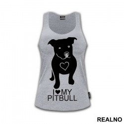 I Love My Pitbull - Pas - Dog - Majica