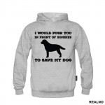 I Would Push You In Front Of Zombies To Save My Dog - Pas - Dog - Duks