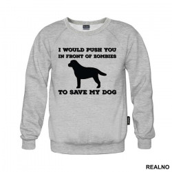 I Would Push You In Front Of Zombies To Save My Dog - Pas - Dog - Duks