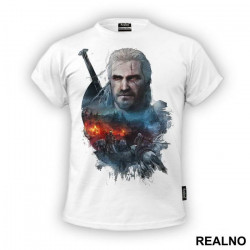 Geralt of Rivia - Blue - The Witcher - Majica