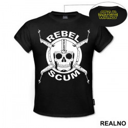 Rebel Scum - Skull - Star Wars - Majica