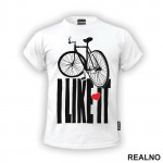 I Like It - Heart - Bickilovi - Bike - Majica