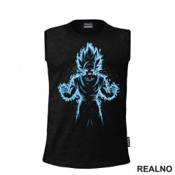 OUTLET - Crna bez rukava muška majica veličine M - Goku