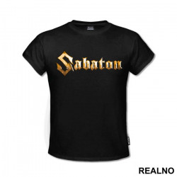 Sabaton - Logo Gold - Muzika - Majica