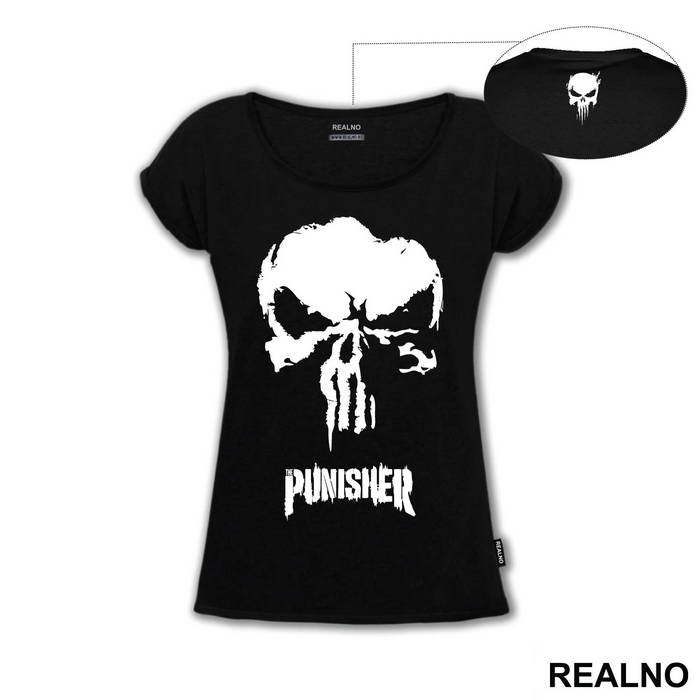 Skull And Logo - Punisher - Majica