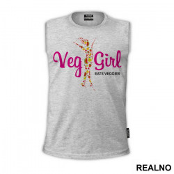 Veg Girl - Eats Veggies - Vegan - Majica