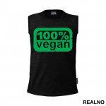 One Hundred Percent Vegan - Green - Vegan - Majica