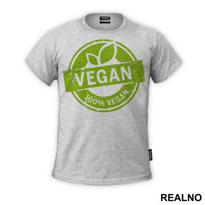 One Hundred Percent Vegan - Green Apple - Vegan - Majica