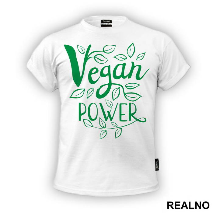 Vegan Power - Green - Vegan - Majica