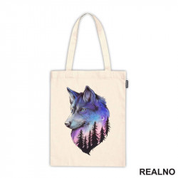 Wolf Head At The Forest Painting- Vuk - Životinje - Ceger