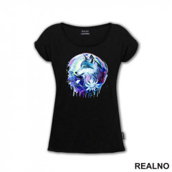 Wolf Portrait Colorful - Vuk - Životinje - Majica