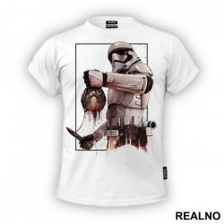 Stormtrooper And Porgs Head - The Last Jedi - Star Wars - Majica