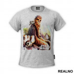 Chewbacca And His Friends - The Porgs - Colorfull - The Last Jedi - Star Wars - Majica