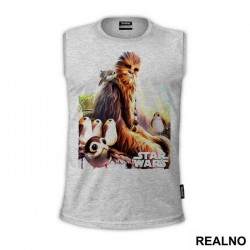 Chewbacca And His Friends - The Porgs - Colorfull - The Last Jedi - Star Wars - Majica