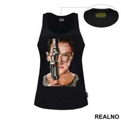 Shattering Rey And Lightsaber - Star Wars - Majica