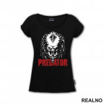 Red Logo And Head - Predator - Majica
