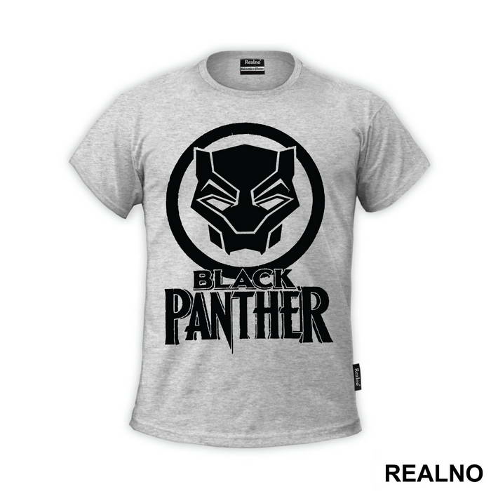 OUTLET - Siva muška majica veličine L - Black Panther
