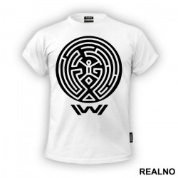 The Maze And Logo - Westworld - Majica