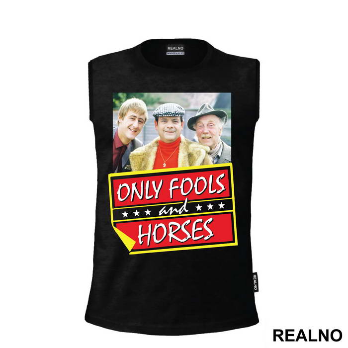 Del Boy, Rodney, Grandad And Logo - Only Fools And Horses - Mućke - Majica