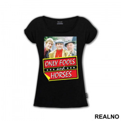 Del Boy, Rodney, Grandad And Logo - Only Fools And Horses - Mućke - Majica